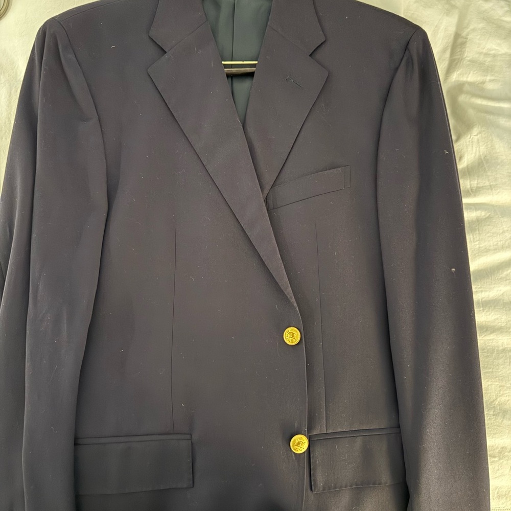 Ralph Lauren Midnight Blazer with Brass Accents